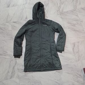 Columbia Green Hooded Puffer Coat